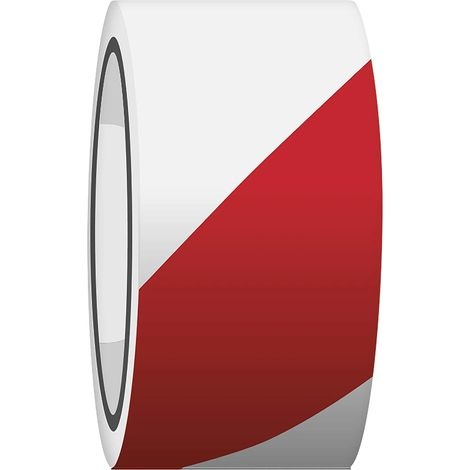 Rotes Und Weißes Baustellenmarkierungsband, 60 Mm X 33 M, Markierungsband Zur Abgrenzung Von Bereichen