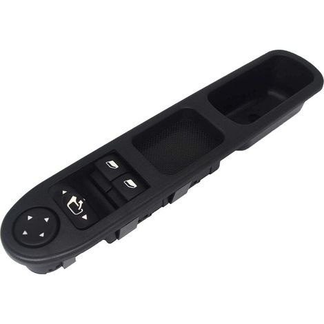 Fensterheberschalter Peugeot 307 – Fahrerseite – Schwarzes Abs – Passend Für Modelle 2000–2005 – 96351622xt