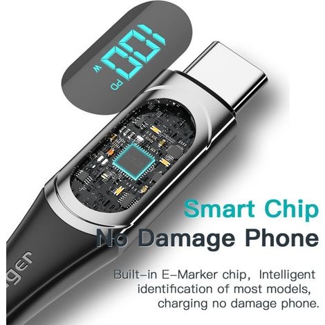 100-w-usb-typ-c-pd-kabel Für Schnellladung, Ladekabel Für Xiaomi Poco3, Samsung, Huawei, Macbook Und Ipad