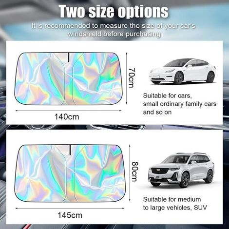140 X 70 Cm Auto-windschutzscheiben-sonnenschutz, Faltbarer Windschutzscheiben-sonnenschutz, Innenraum-sonnenschutz Für Die Vordere Auto-windschutzscheibe, Uv-beständiger Auto-sonnenschutzschirm Für D
