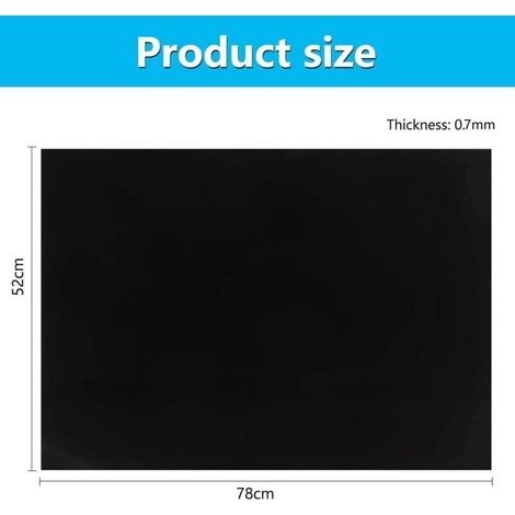 Induktionsherd-schutzmatte, 52 X 78 Cm, Groß Induktionsherd-schutzmatte, Hitzebeständig, Isolierpad Für Induktionsherde (0,7 Mm)