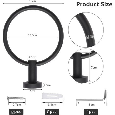 Handtuchring Aus Edelstahl, Runder Wandhandtuchring Für Badezimmer, Küche, Schlafzimmer Usw.
