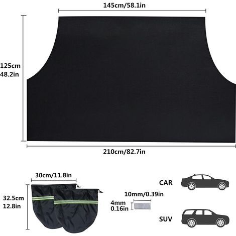 Windschutzscheibenabdeckung, Magnetische Frontscheibenabdeckung, Windschutzscheibenplane, Faltbarer Sonnenschutz Für Die Windschutzscheibe, Universell Für Autos, Schutz Vor Schnee, Eis, Frost, Sonne,