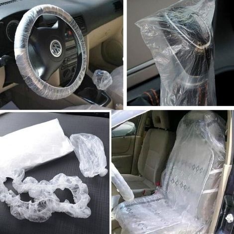 10 Stück 14580 Cm Einweg-abdeckplane Aus Transparentem Kunststoff Zum Schutz Von Autositzen Fahrzeug H201