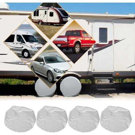4-teiliges Reifenschutz-set, Wohnmobil-/campingwagen-reifenschutz, Uv-schutz, Passend Für Reifen Mit 72 Cm Durchmesser
