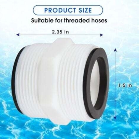 38-mm-poolanschluss-set Für Coleman, 38-mm-schlauchverbinder, Poolschlauchadapter Für Pumpen Mit 38-mm-schläuchen, Für Pool-bypass