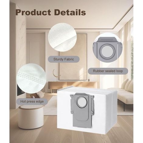 30er-pack Staubsaugerbeutel Für Roborock S8+/ S8 Pro Ultra/ S7 Maxv Ultra/ S7 Pro Ultra/ Q7+ / Q7 Max+/ Q8 Max+/ Q5 Pro+, Ersatz-staubbeutel-zubehör