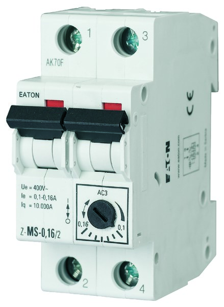 Motorschutzschalter 2p 0,18kw 0,4-0,63a Z-ms-0,63/2 248392