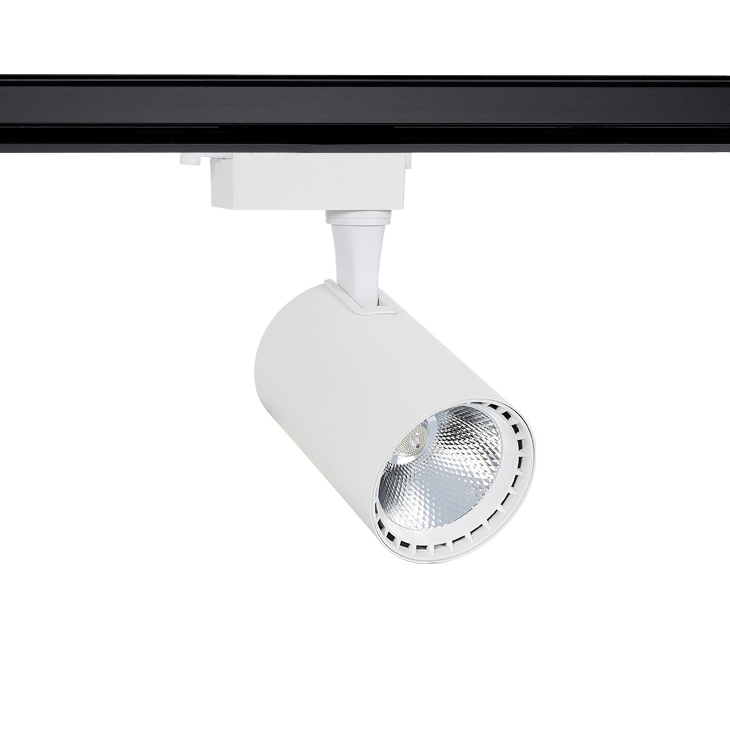 Efectoled - 1-phasenstromschiene Led-strahler 30w Bron Weiss 3000k Warmweiß