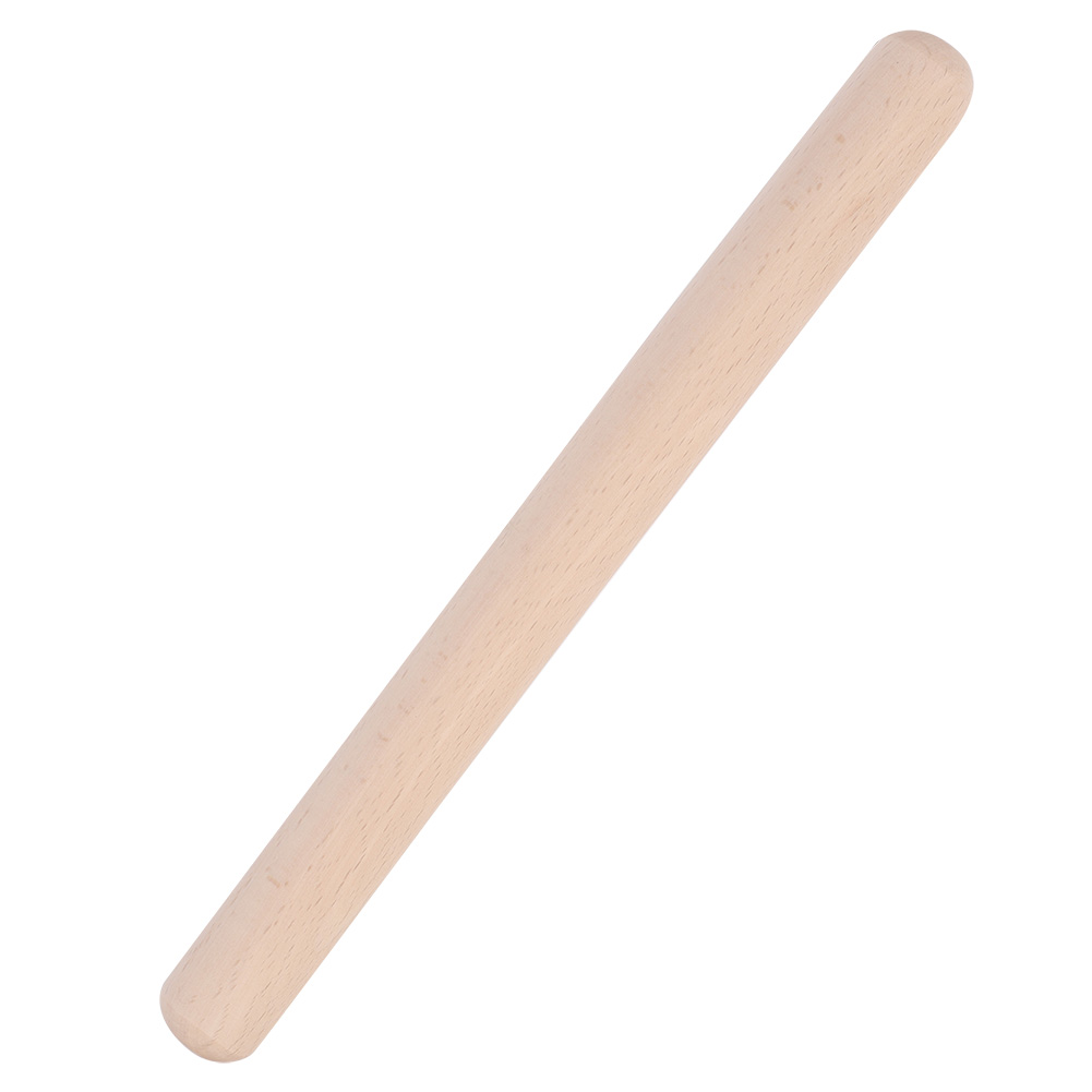 Nudelholz Aus Massivholz Für Kuchen, Gebäck Und Pizza, Küchenutensil 39 Cm.
