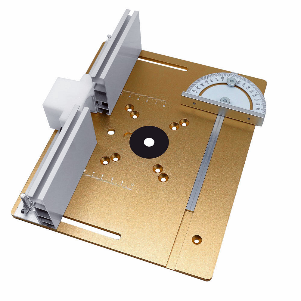 Einsatzplatte Für Frästische Aus Aluminiumlegierung, Holzfräsplatte, Schneidemaschine, Gravierhilfsmittel, Holzbearbeitungsbänke.