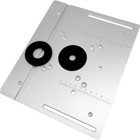 2-in-1 Frästisch-einlegeplatte, Klappbare Aluminiumlegierungsplatte Für Holzbearbeitung, Fräsmaschinen, Schneidemaschinen, Silber