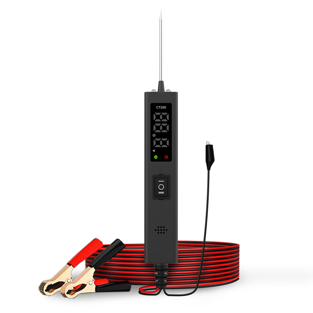 Digitaler Kfz-stromkreistester 0-80v Kfz-stromversorgungsdiagnose Multifunktionsvoltmeter Komponentenaktivierung Durchgangsprüfung Masseerkennung Kurzschlussprüfgerät.