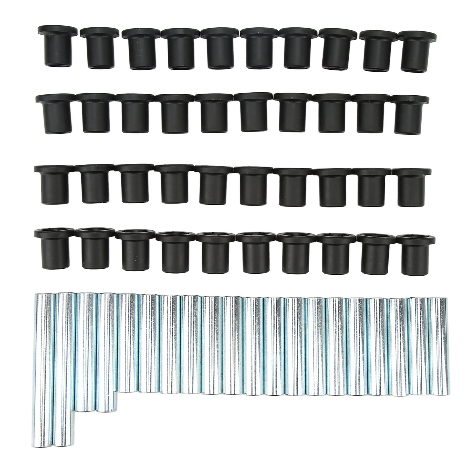 Querlenkerbuchsen-satz 7501097, 60-teilig, Schwarz, Geringer Verschleiß, Ersatzteil Für Polaris Ranger Xp 800 2010 – 2014.