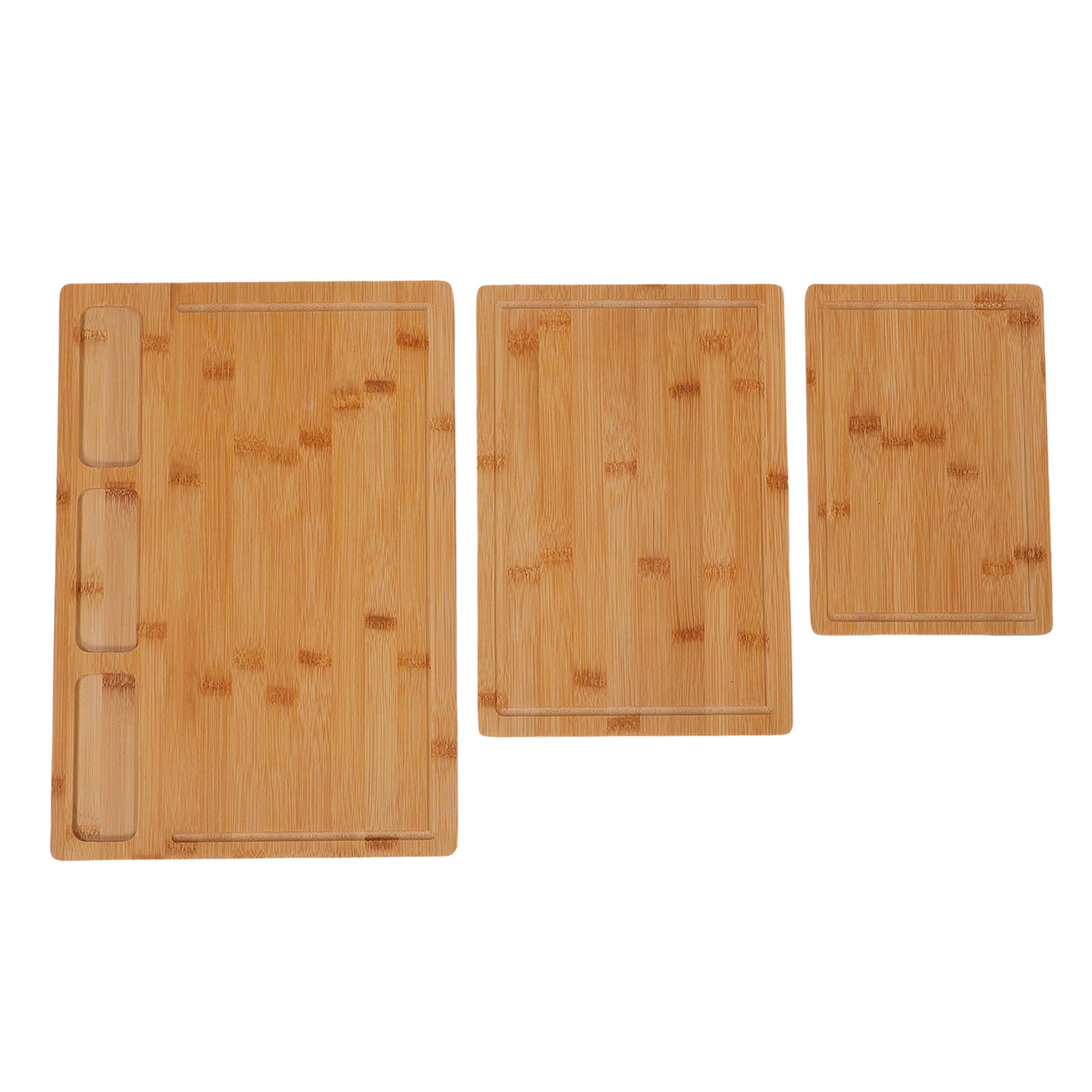 Set Aus 3 Schneidebrettern, Einfach Zu Handhabende Schneidebretter Mit Saftrillen, Ideal Für Fleisch Und Gemüse.
