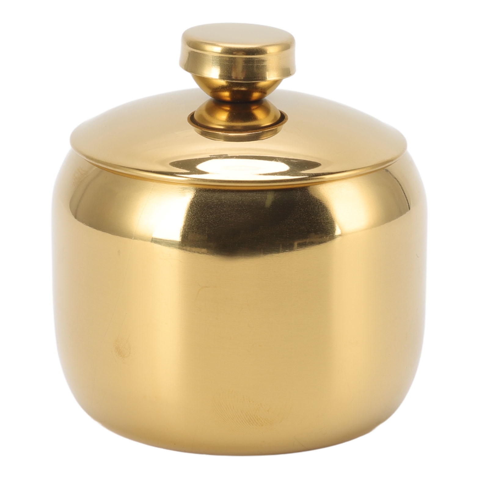Aufbewahrungsbox Aus Goldfarbenem Edelstahl Für Würzmittel, Gewürze, Salz, Zucker Und Pfeffer, Mit Deckel.