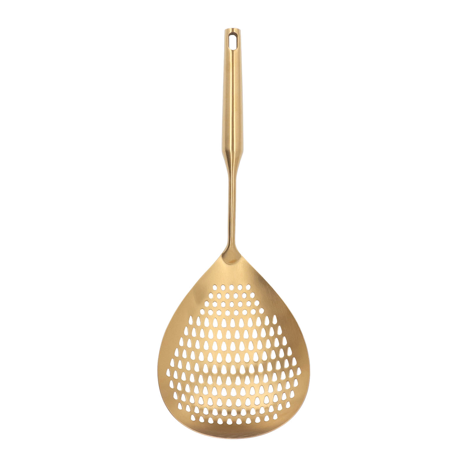 Schaumkelle Aus Edelstahl 304, Lebensmittelecht, Langer Griff, Hoher Durchfluss, Gold