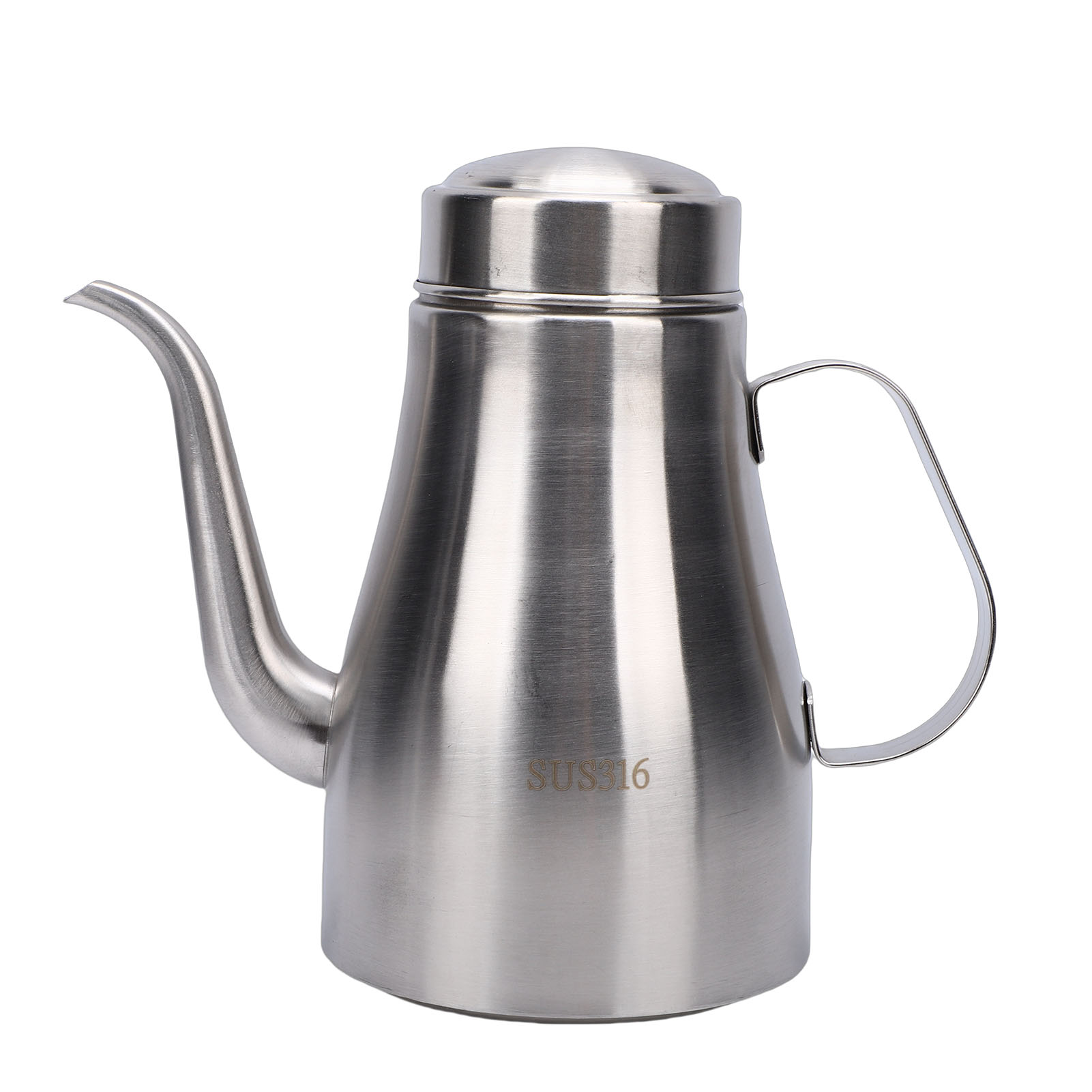 Ölkanne Aus Edelstahl Mit Deckel, Großer Vorratsbehälter, Auslaufsichere Flasche, Gewürzspender Für Küche Und Gastronomie, 946 Ml