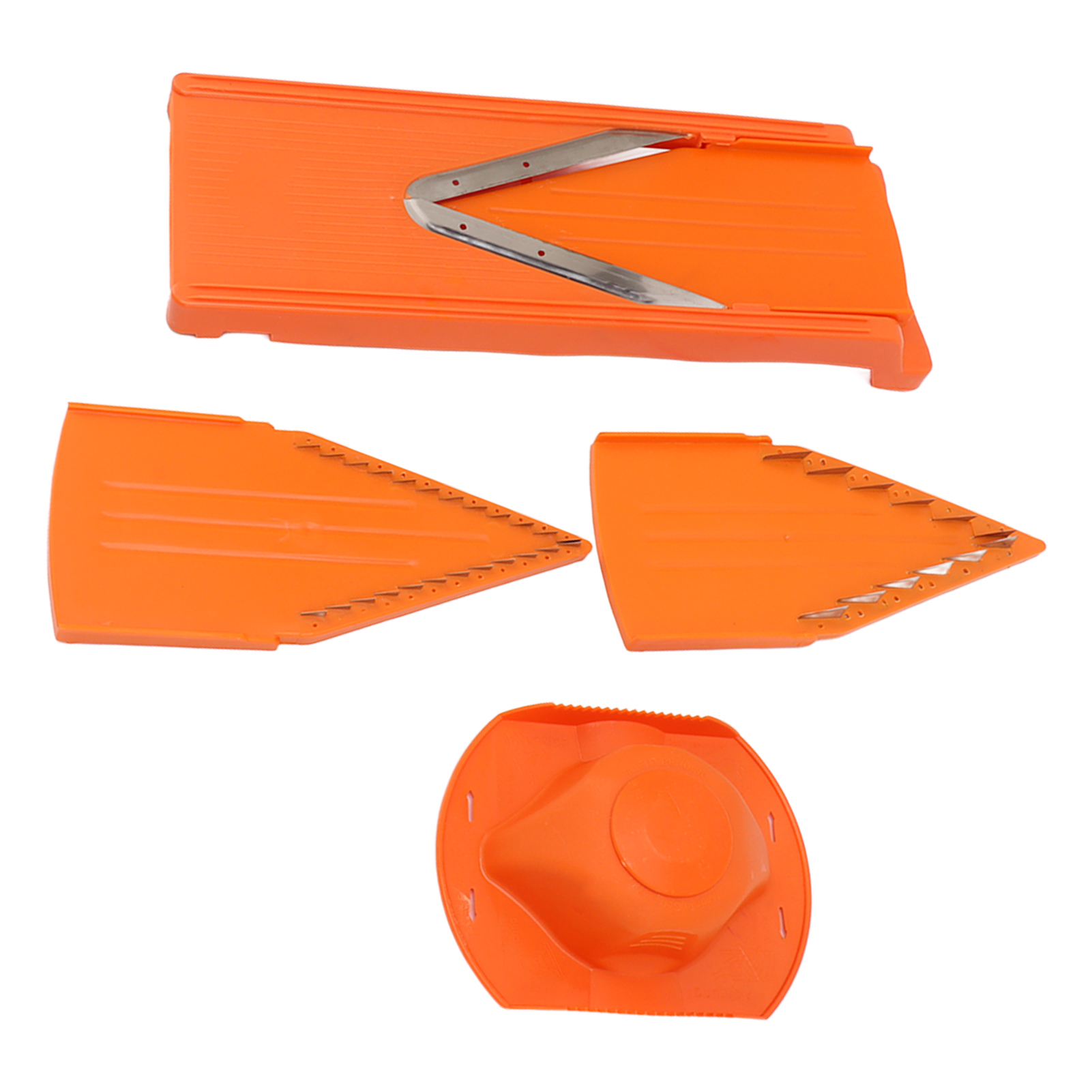 Mandoline Mit V-klinge, Manuelles Gemüsekochgerät Mit Handschutz Aus Edelstahl.