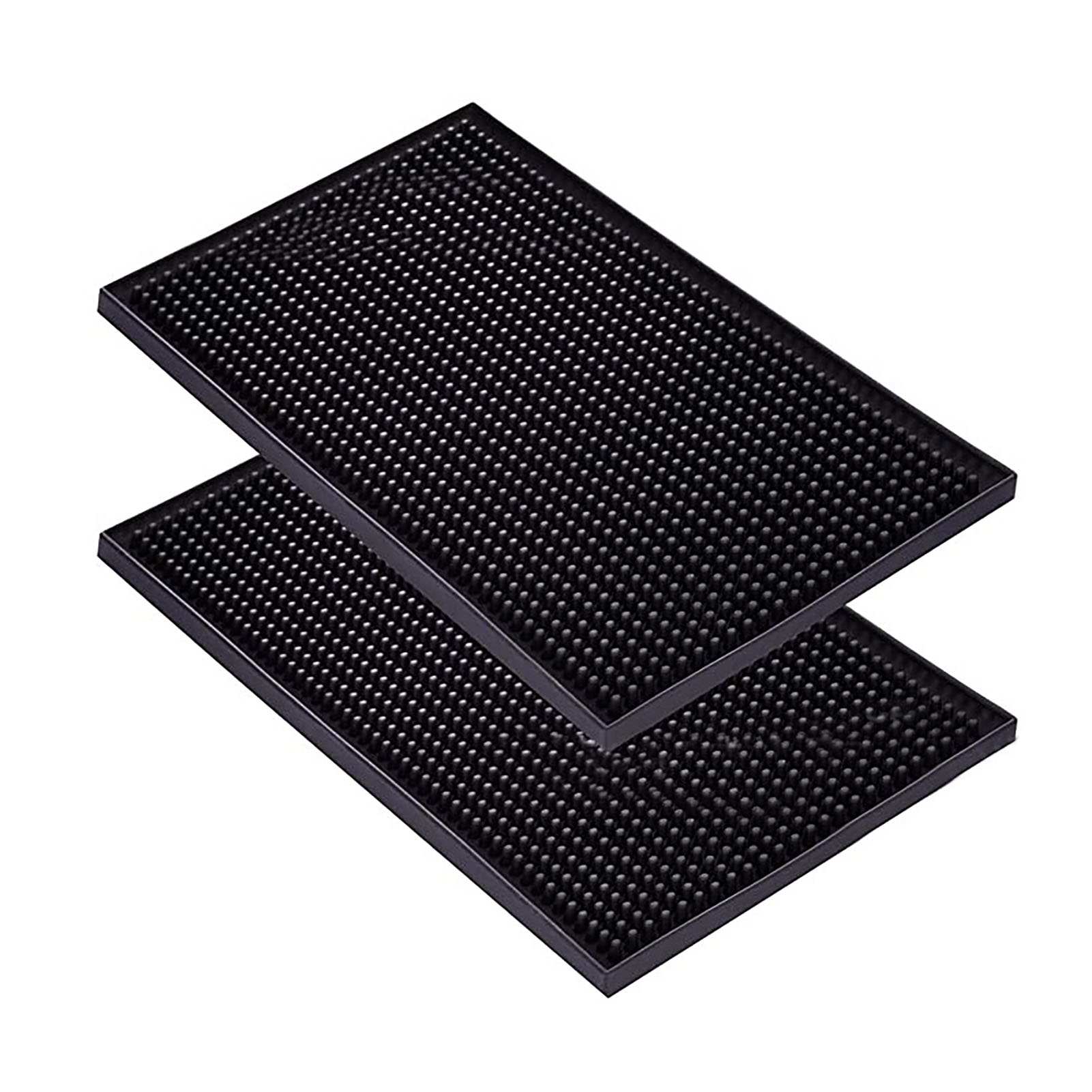 Schwarze Pvc-barmatte, Wärmeisolierend Und Wasserablaufend, Für Küchenarbeitsplatten, Restaurants Und Hotels.