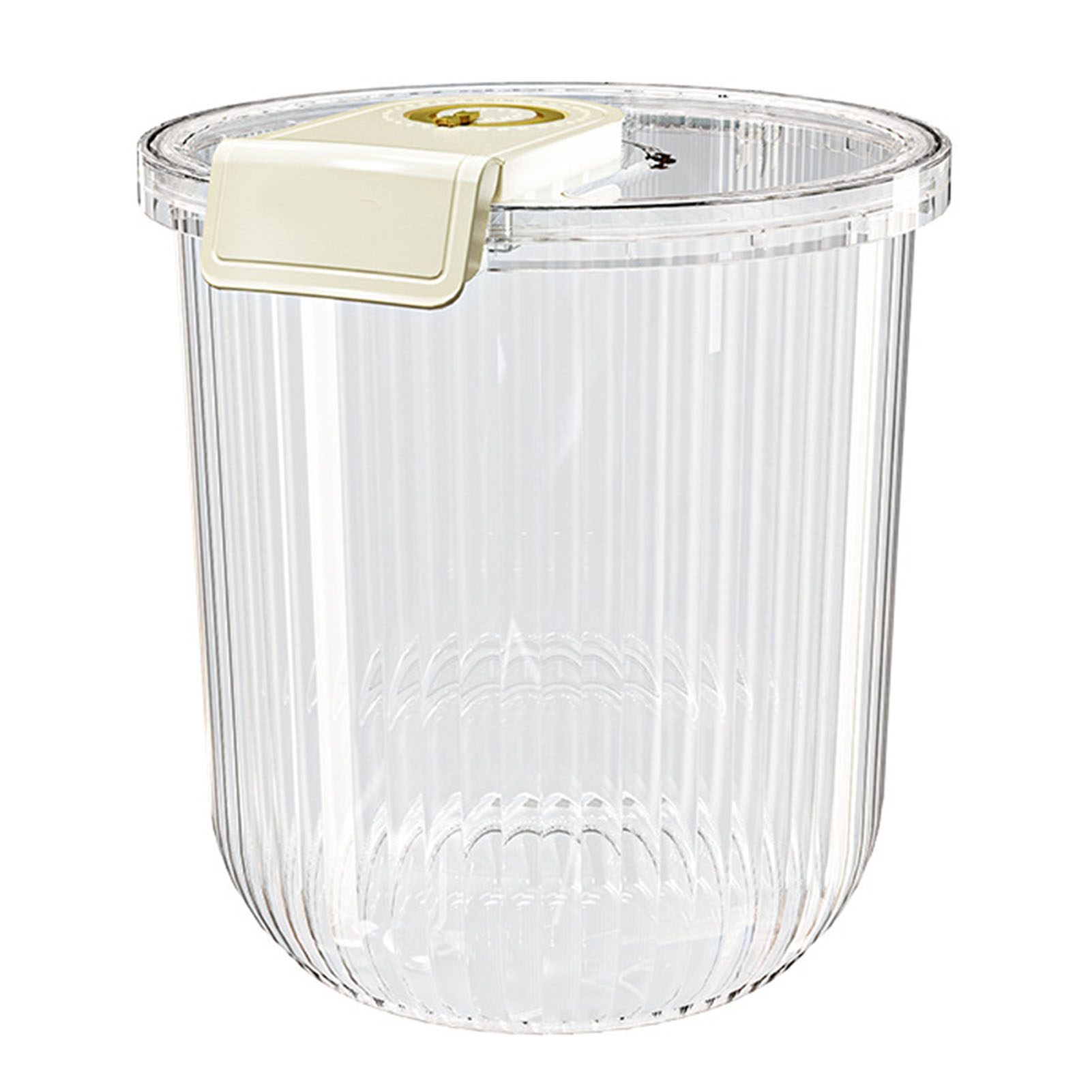 Transparenter Reisbehälter, Luftdichter Eimer Für Trockenlebensmittel, Getreidemehl, Soja, Küche, Speisekammer, Arbeitsplatte, 11 Kg, 27,5 X 31 X 20 Cm.