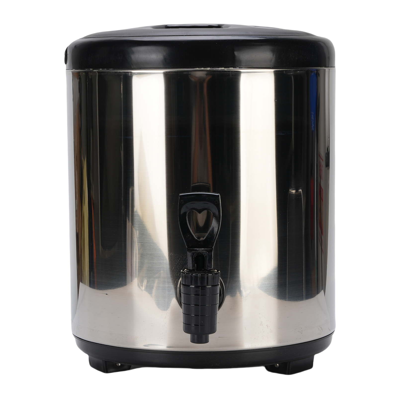 Isolierter Getränkespender (6 Liter) Aus Edelstahl 304, Tragbarer Spender Für Heiße Und Kalte Getränke Wie Milch, Tee, Saft Und Suppe, Silberfarben