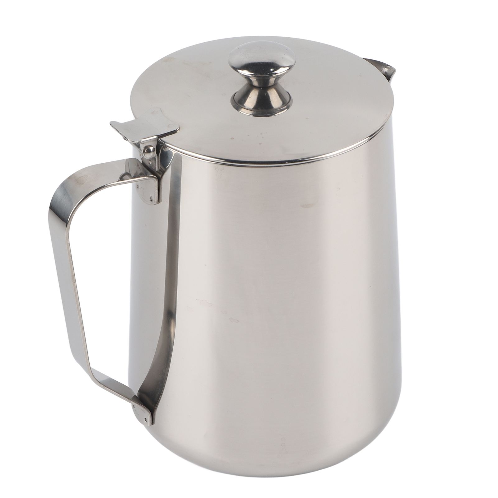 Kaffeetasse Aus Edelstahl, Milchkännchen Mit Deckel Für Latte Art (2000 Ml).