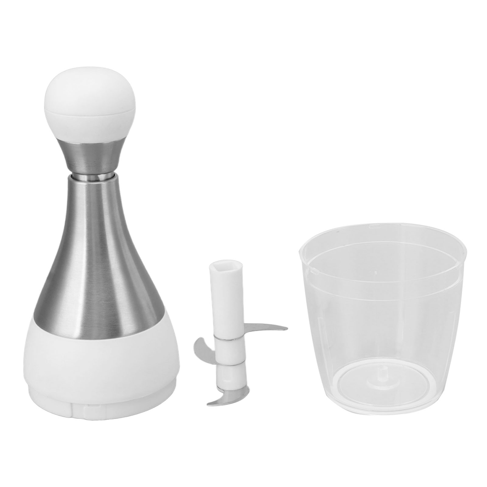 Multifunktionaler, Manueller Und Tragbarer Zerkleinerer Aus Edelstahl Für Knoblauch, Nüsse, Zwiebeln Und Gemüse. Ideal Für Die Küche.