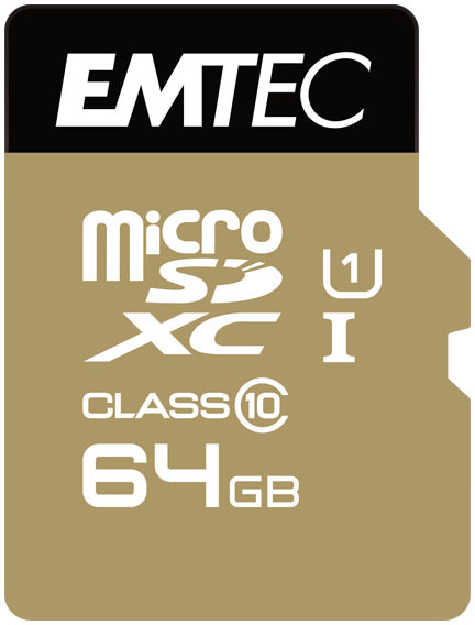Emtec Microsd Class10 Gold+ 64gb Microsdxc Klasse 10