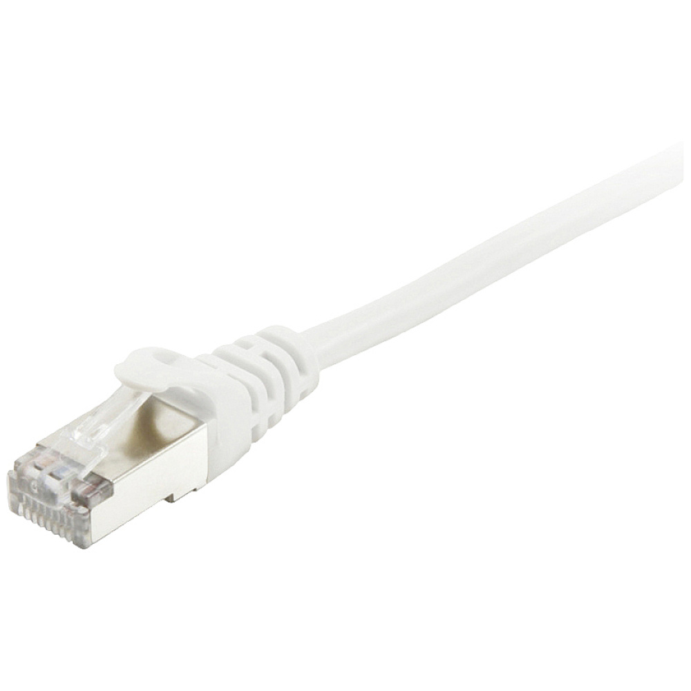 Equip - 605517 Rj45 Netzwerkkabel, Patchkabel Cat 6 S/ftp 0.50 M Weiß Vergoldete Steckkontakte 1 St.