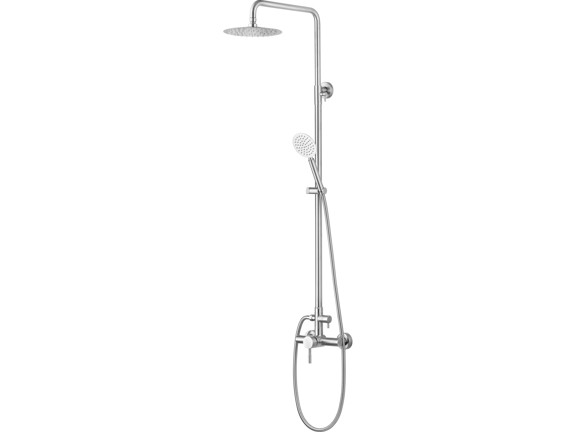 Duschsäule Aus Edelstahl Mit Dusch-set Steely 1