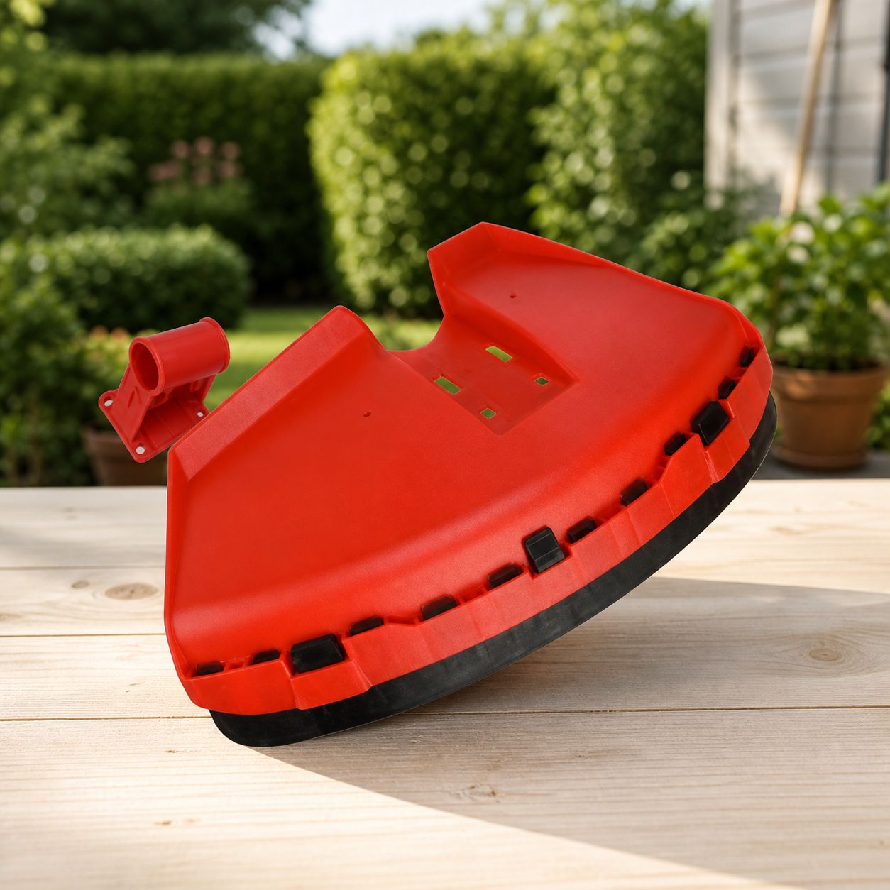 Schutzhaube Für Freischneider, 28-mm-schaft, Abs, Rot, 36,5 X 22 Cm, Für Gartenarbeiten Oder Den Persönlichen Gebrauch