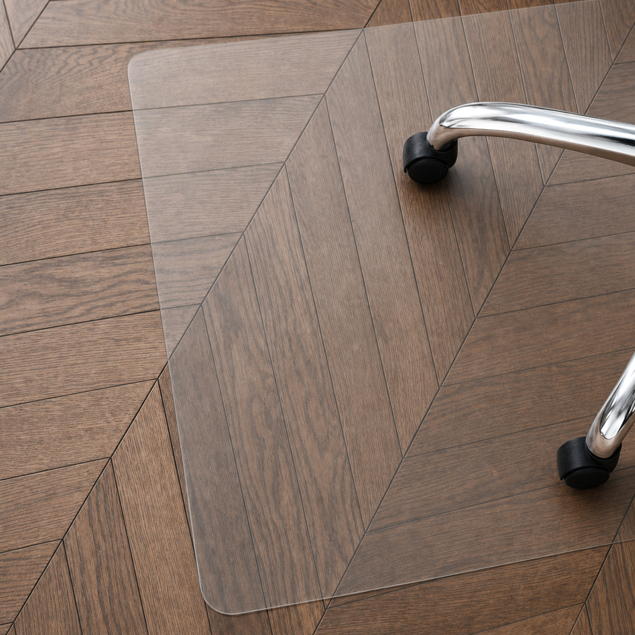 Bodenschutzmatte Floorfit Auf Maß Mattiert Transparent 120 X 450 Cm