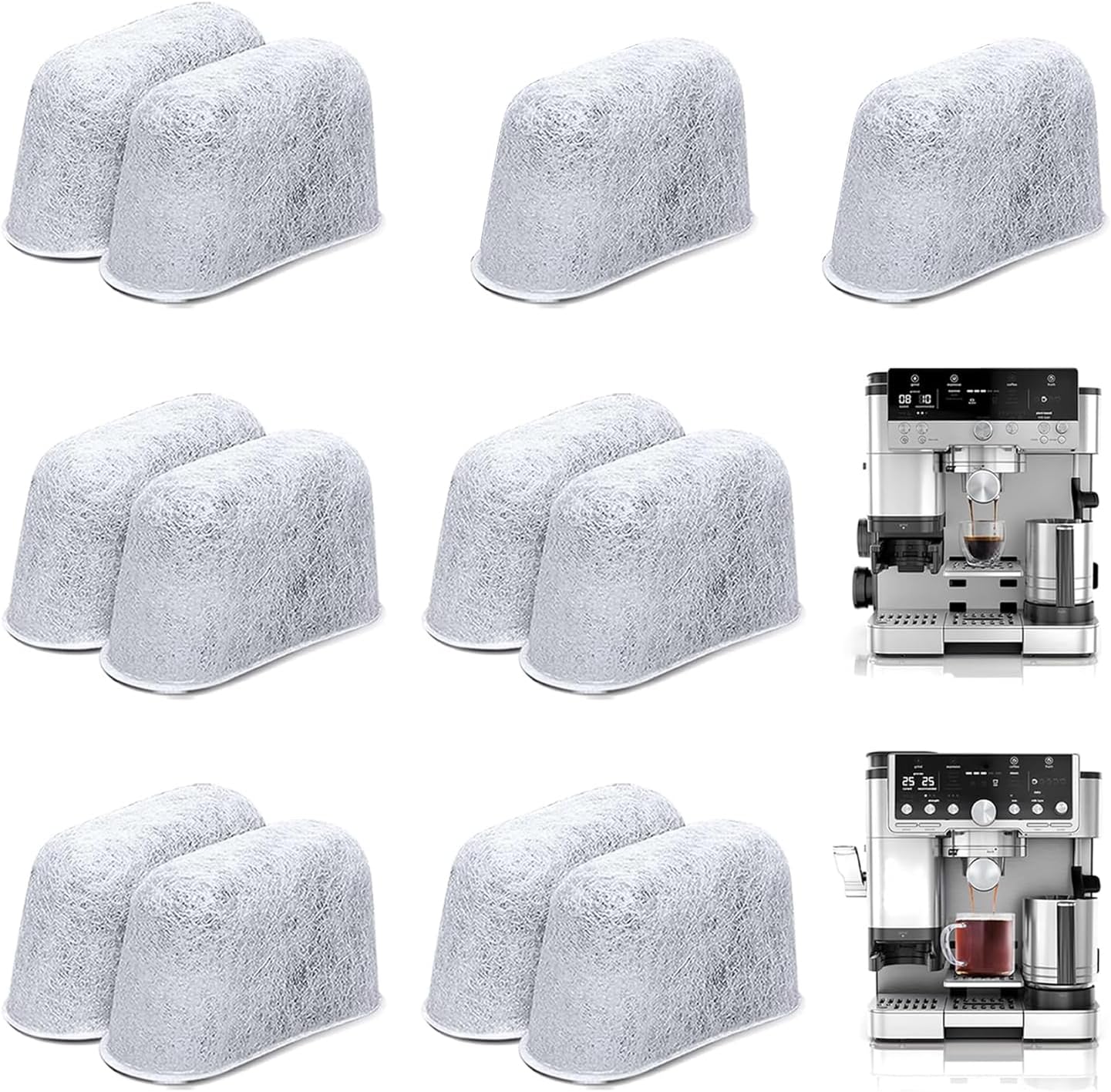 12-teiliges Set Wasserfilter Für Kaffeemaschinen, Filterkartuschen Für Ninja Luxe Kaffeemaschinen, Ersatzfilter, Zubehör Für Kaffeemaschinen