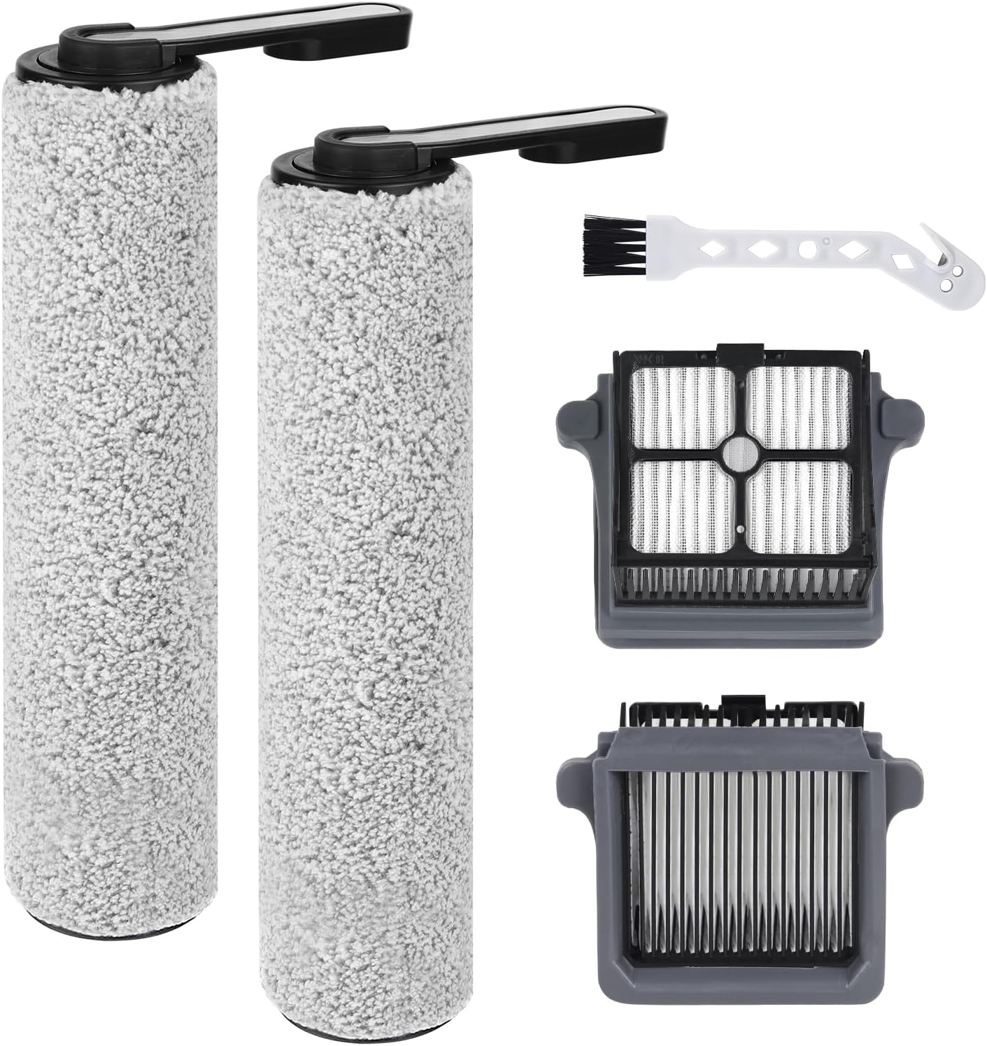 Ifloor 5 Breeze Komplettes Zubehörset Für Den Tineco Ifloor 5 Breeze Komplett-nass- Und Trockensauger: 5 Ersatzteile – 2 Bürstenwalzen, 2 Filter, 1 Reinigungsbürste