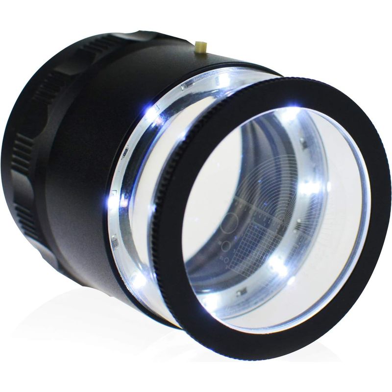 10-fache Juwelierlupe Mit 8 Leds, Austauschbarer Skala Für Diamanten, Schmuck, Münzen, Schmuckidentifizierung Und Münzerkennung