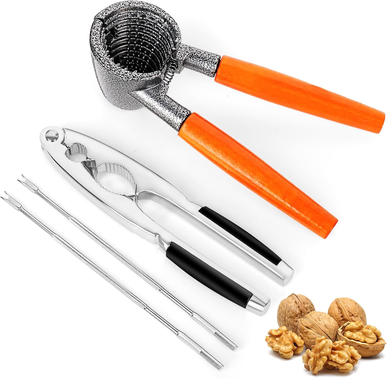 Nussknacker - 4er-pack, Multifunktionaler Nussknacker, Krabbenknacker, Hummerknacker, Werkzeug Aus Zinklegierung Für Alle Arten Von Nüssen Und Meeresfrüchten