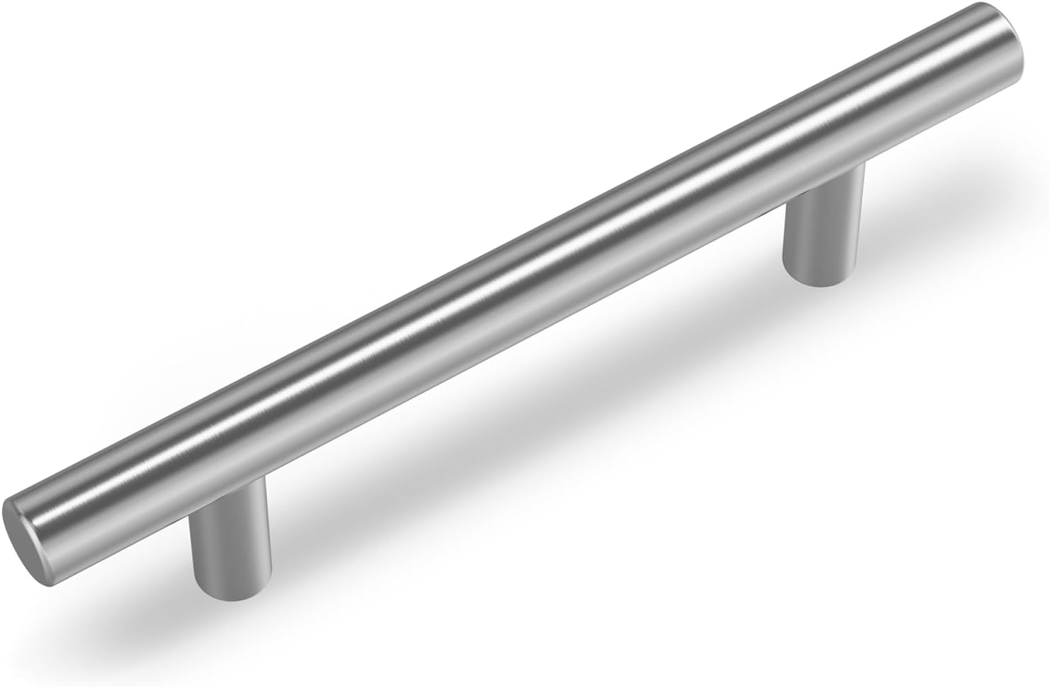 Set Mit 10 Küchenschrankgriffen, 96 Mm Küchengriffe, Silberne Küchengriffe, Möbelgriffe Aus Edelstahl Und Gebürstetem Nickel, 96 Mm Lochabstand