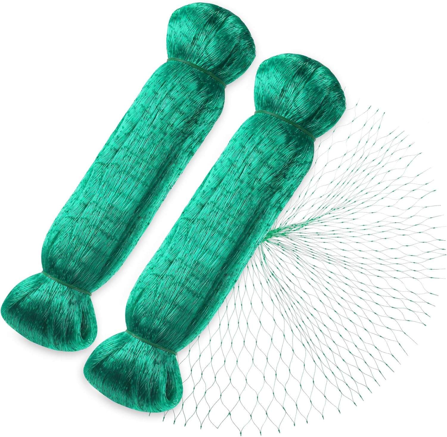 Vogelschutznetz, 2 Stück 4 X 10 M, Grün, Für Den Garten, Zum Schutz Von Pflanzen, Obst, Blumen Und Gemüse, 15 Mm Maschenweite