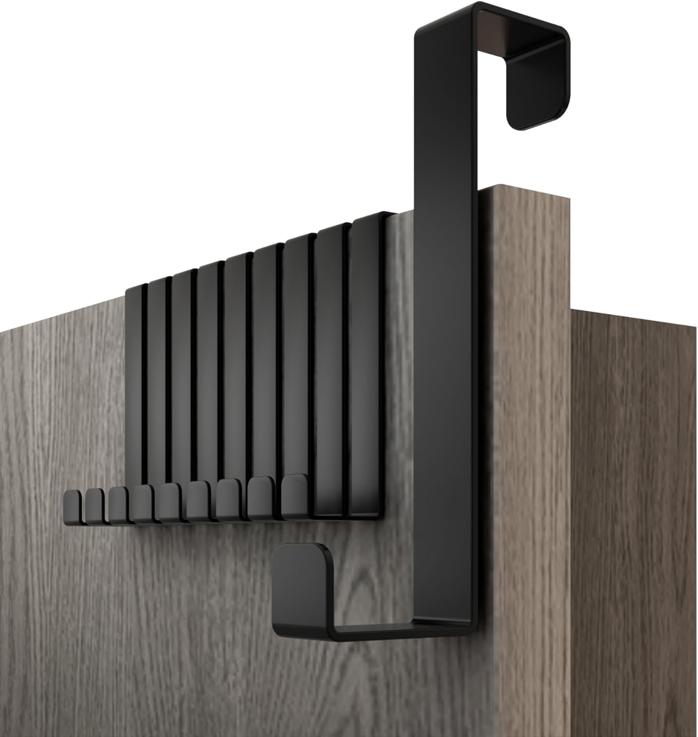 Kleiderhaken Für Die Tür, 10er-set – Schwarzer Türhaken, 13 Cm X 8 Cm – Stabile Fixierung, Dauerhafte Befestigung