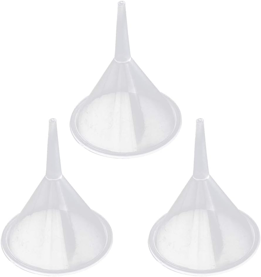 3er-set Transparente Trichter, Küchentrichter, Mini-kunststofftrichter Zum Umfüllen Von Flüssigem Parfüm, Sand, Pulver Und Speiseöl