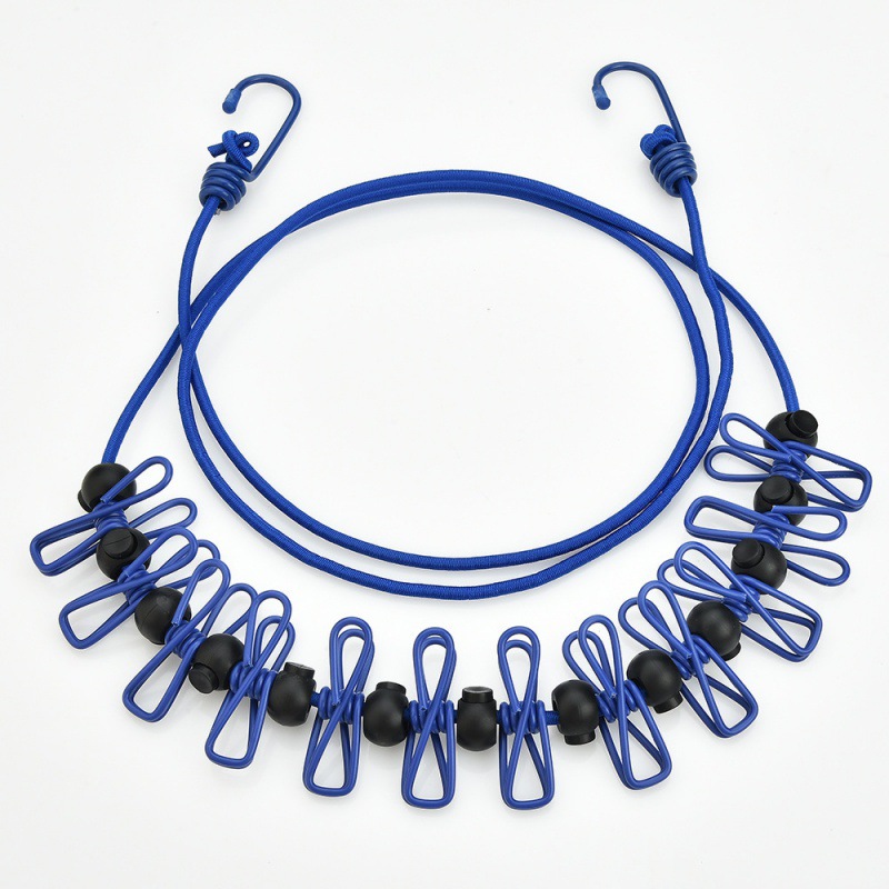 Ausziehbarer Und Tragbarer Wäscheständer, Ideal Zum Trocknen Von Wäsche In Innenräumen Oder Beim Camping (blau, 1 Stück)