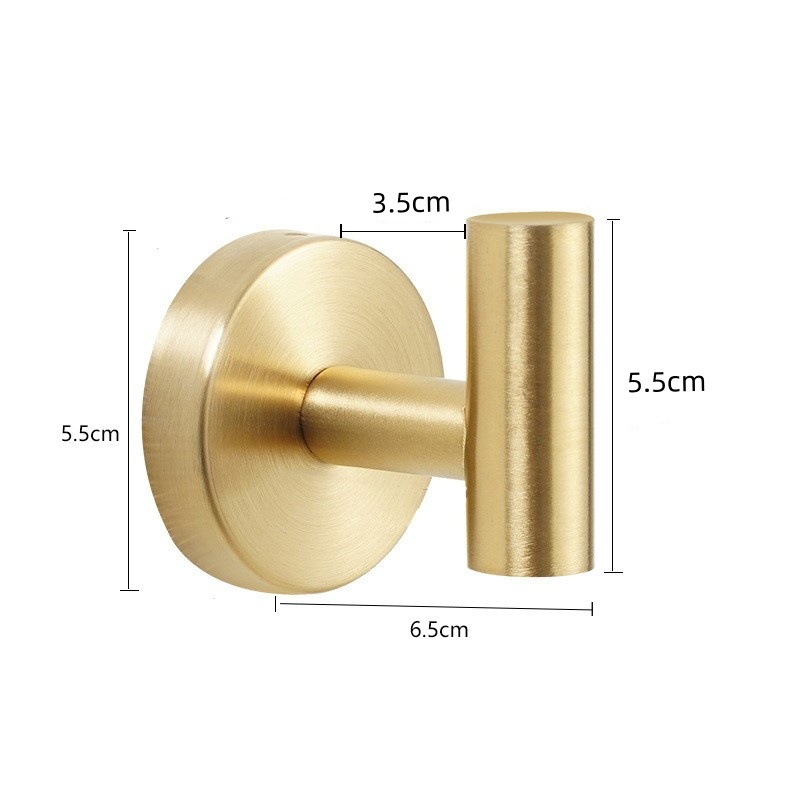 Ein Set Aus 2 Handtuchhaken, Geeignet Für Badezimmer, Küchen, Garagen, Wohnungen, Hotels Und Büros (gold).