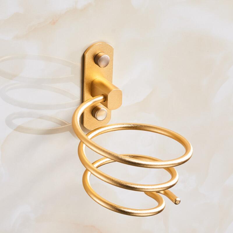 Wandhalterung Für Haartrockner, Glätteisen Und Lockenstab (gold, 1-teilig, Bohren Erforderlich)