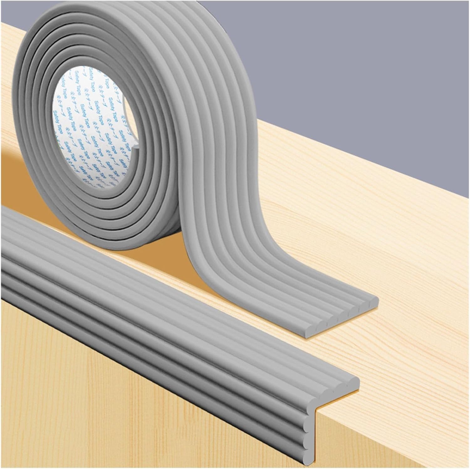 Eckenschutz Für Babytische, Tischkantenschutz, Selbstklebender Eckenschutz Für Möbel (grau, 1 Rolle)