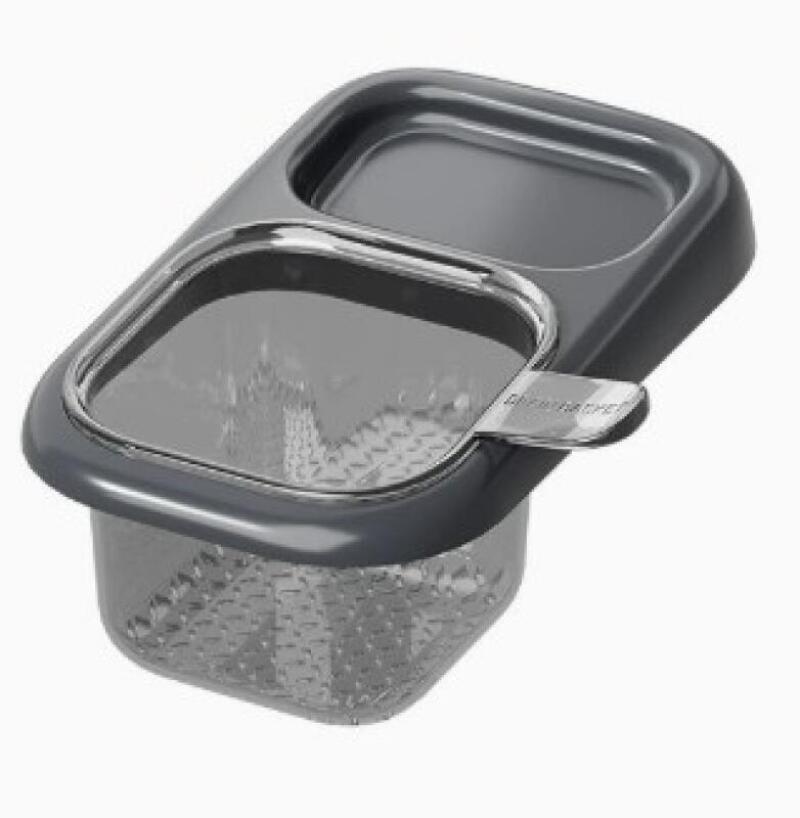 Saugnapf-abtropfschale, Kein Bohren Erforderlich, Zum Waschen Und Abtropfen Von Lebensmitteln. Geeignet Für Wasserhähne, Ausläufe Und Schrankseiten. Grau.