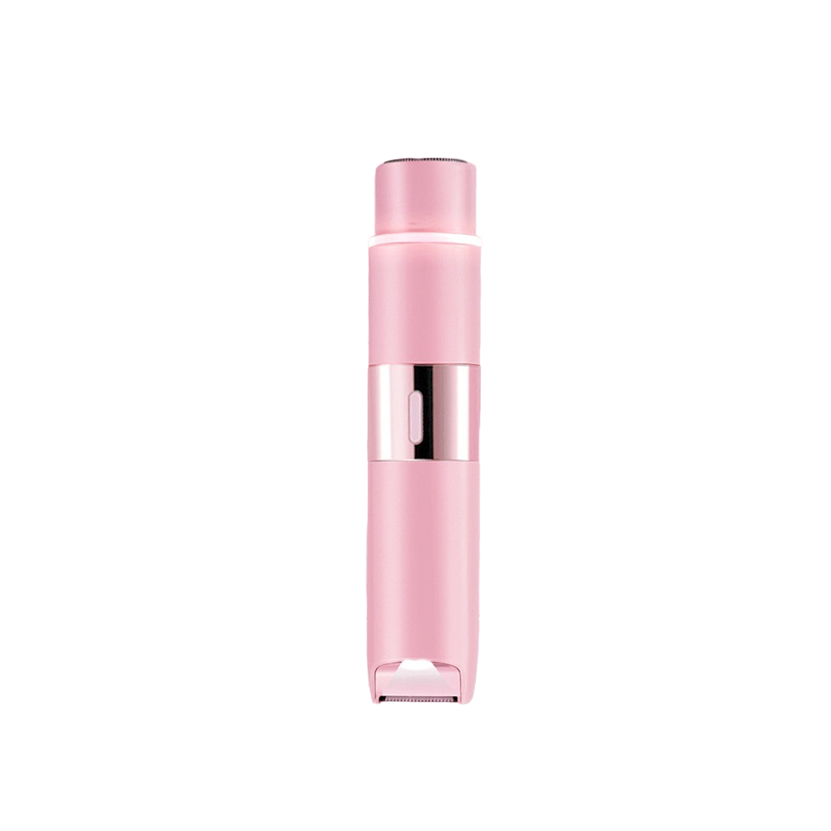 Wiederaufladbarer Elektrischer Trimmer Mit Zwei Scherköpfen Für Achseln, Beine, Arme, Körper Und Gesicht. Rosa. (1 Stück)
