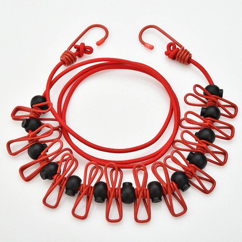 Ausziehbarer Und Tragbarer Wäscheständer, Ideal Zum Trocknen Von Wäsche In Innenräumen Oder Beim Camping (rot, 1 Stück)