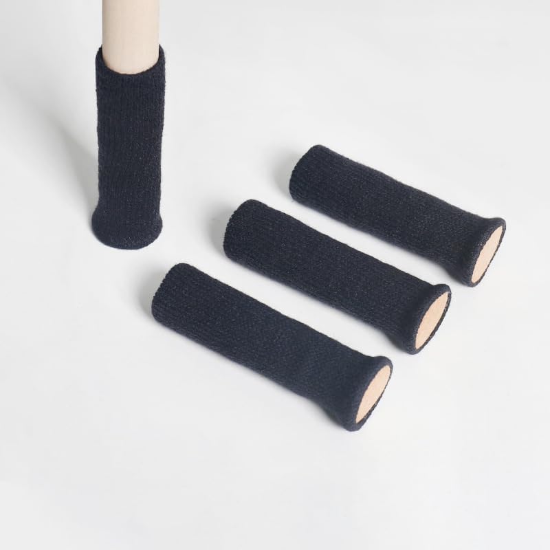 Ein Set Aus 4 Dicken Filz-schutzpads – Anti-rutsch-pads Für Möbelfüße, Geeignet Für Schlafzimmer Und Wohnzimmer (schwarz).
