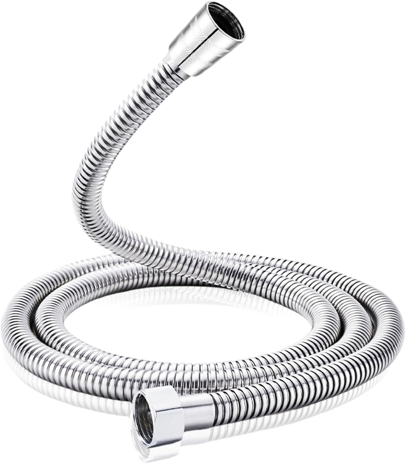Ersatzschlauch Aus Edelstahl, Kompatibel Mit Verschiedenen Duschköpfen, Universelles Ersatzteil. (2 Meter, 1 Stück, Silber)